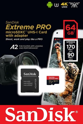 Scheda memoria sandisk 64 - di,