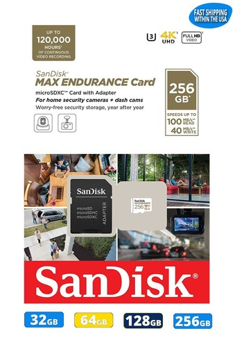 Sandisk high endurance - high, max