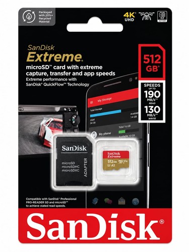 Sandisk extreme 512gb micro - extreme,